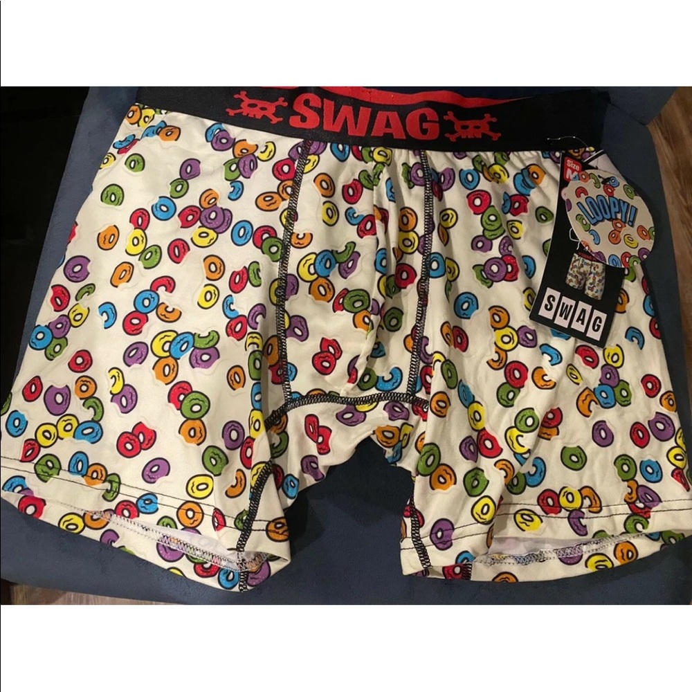 Swag Loopy Cereal Fathers Day Boxer Brief Medium Mens M 31”-33” Briefs Underwear